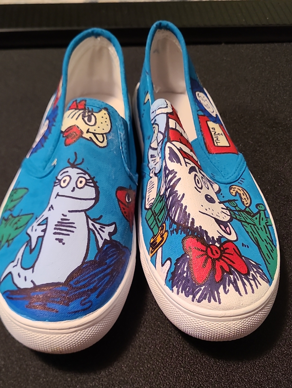Womens Slip On Dr. Seuss Sneakers